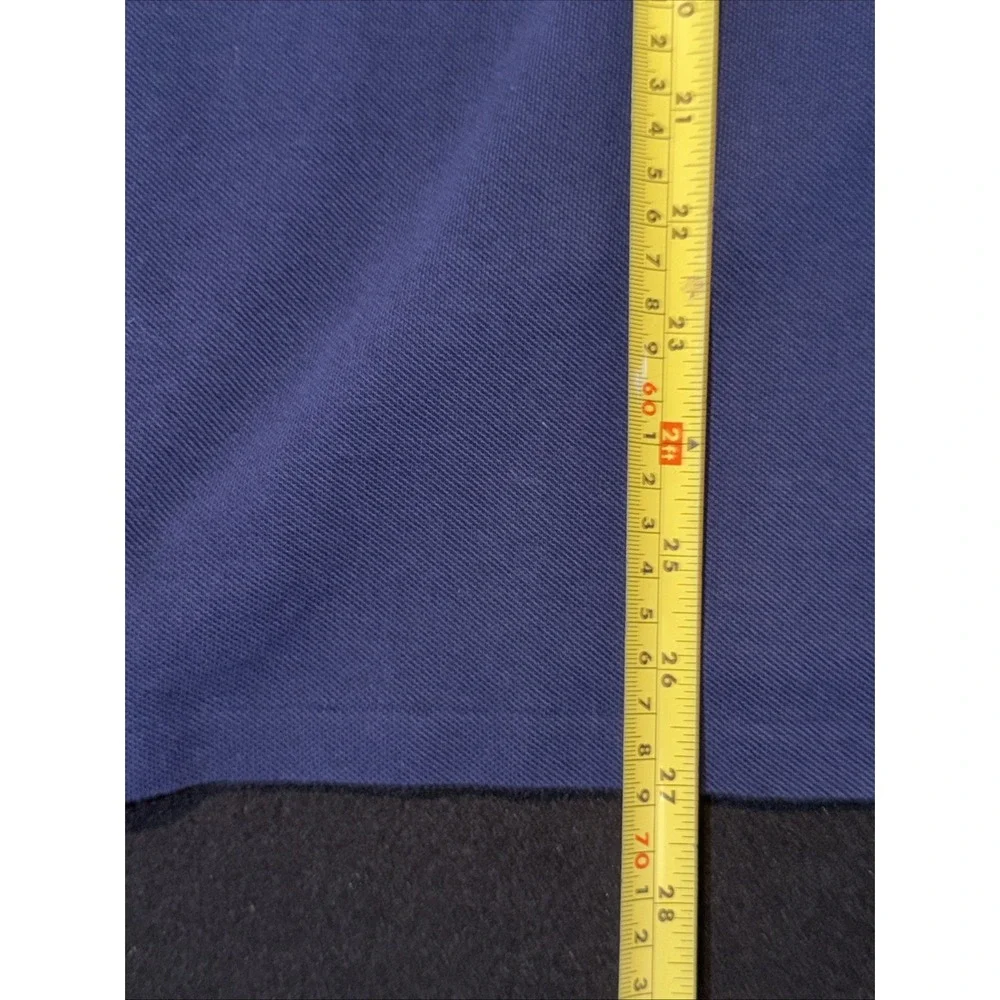Polo Ralph Lauren Blue Short Sleeve Red Pony Custom Fit Mens Size Large